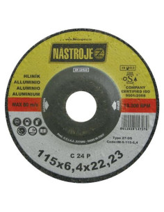 Grinder disk 115x6.4x22 for aluminium 25 pcs per package