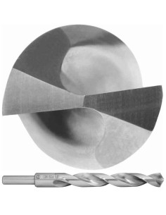 Drill bit 18.00 DIN S338RCZ004HSSCo5 with a 12.7 mm reduced shank