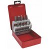 Set of TC power-carwing bits, 10 pcs A10,A12,C10,C12,G10,G12,F10,12,M12,D12 in a metal box