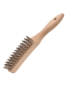 Brush: Four-row, Tech. descr.: polished stainless steel 0.30 mm