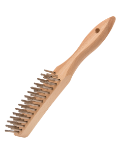 Brush: Three-row, Tech. descr.: polished stainless steel 0.30 mm