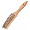 Brush: Three-row, Tech. descr.: polished stainless steel 0.30 mm