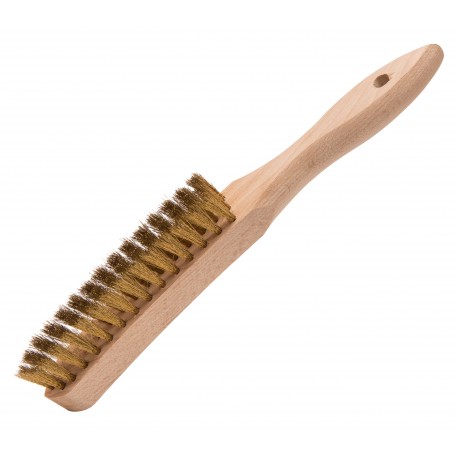 Brush: Three-row, Tech. descr.: corrugated brass 0.15 mm