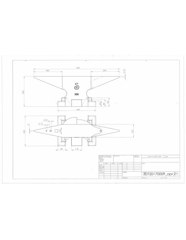 Kovadlina dvourohá 200kg
