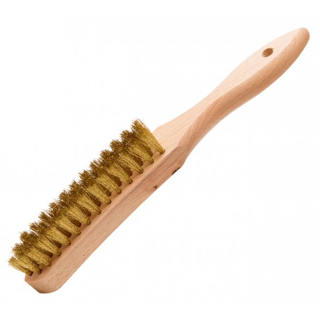 Brush: Four-row, Tech. descr.: corrugated brass 0.15 mm