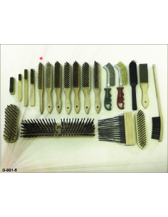 Brush: Two-row, Tech. descr.: corrugated brass 0.25 mm