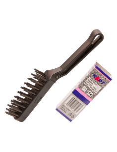 Brush: Four-row, Tech. descr.: polished steel 0.30 mm