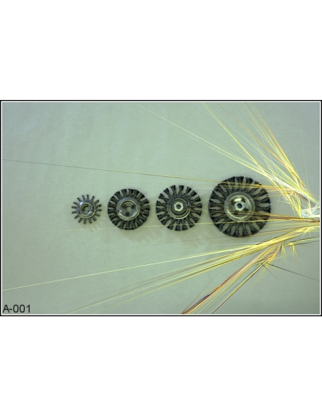 Brush: 115xM14, Tech. descr.: polished steel 0.60 mm