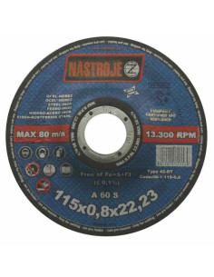 Cutting disk 115x0.8x22 for steel and stainless steel 50 pcs per pack