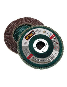 Grinder flap disc diam. 115 mm corundum gr.40 for steel, diagonal 20 pcs per pack