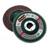 Grinder flap disc diam. 150 mm corundum gr.80 for steel, diagonal 10 pcs per pack