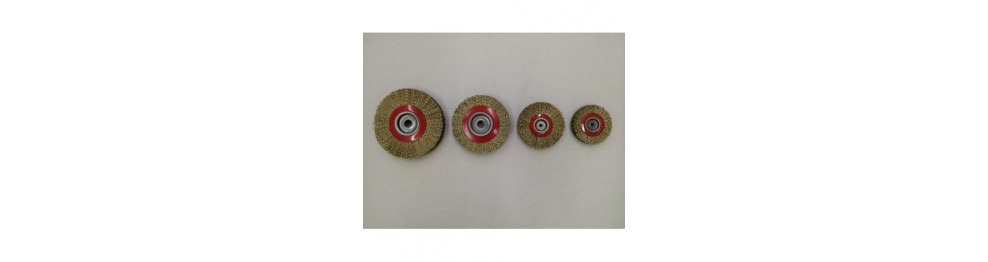 Cord wire disc brushes